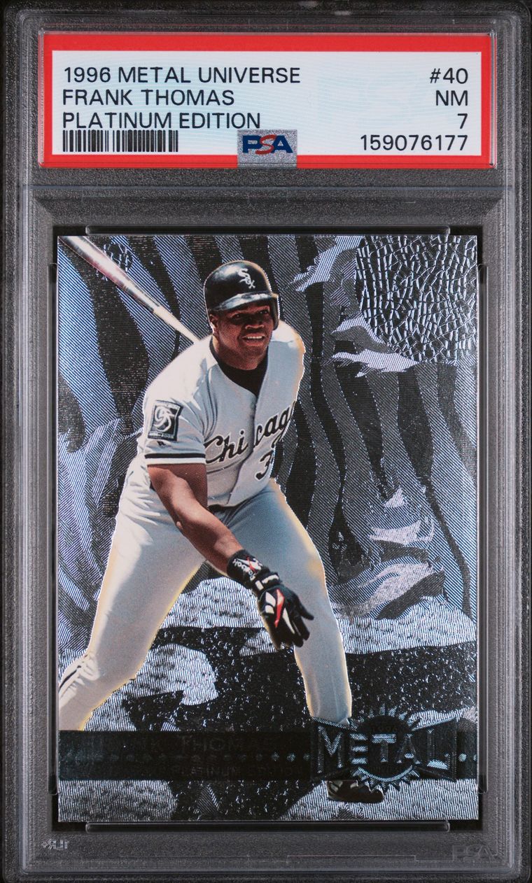 #40 FRANK THOMAS 1996 METAL UNIVERSE | PLATINUM EDITION