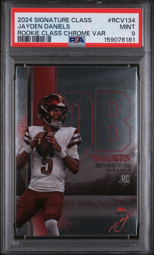 2024 Jayden Daniels #RCV134 PSA 9 front
