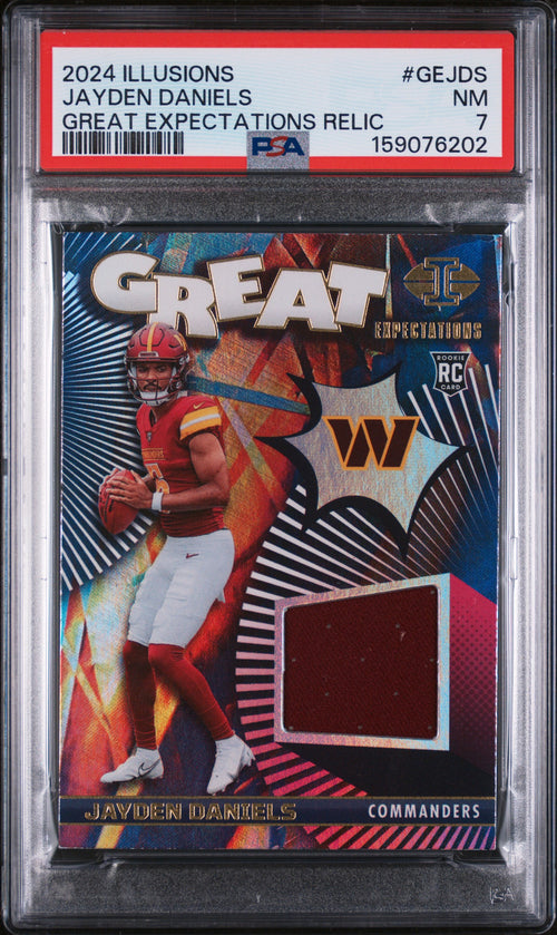 2024 Jayden Daniels #GEJDS PSA 7 front