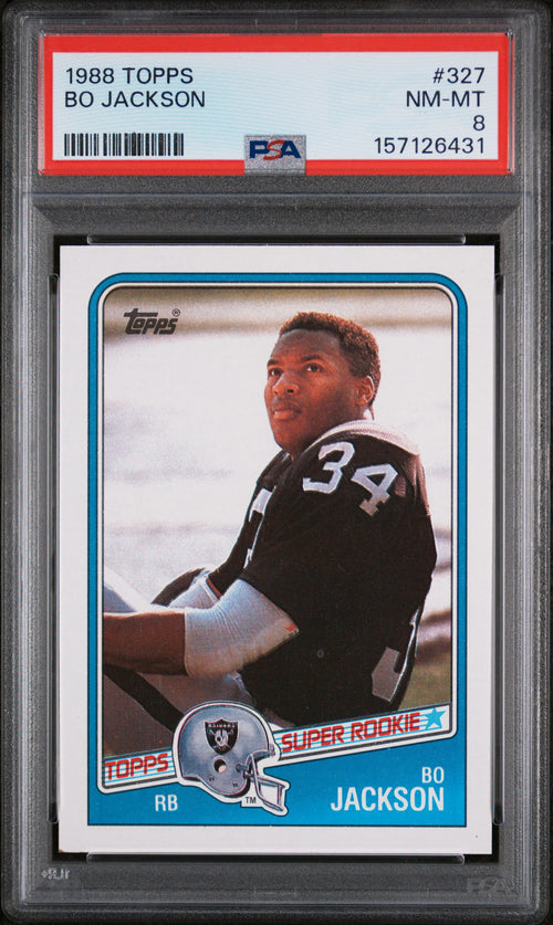 1988 Bo Jackson #327 PSA 8 front