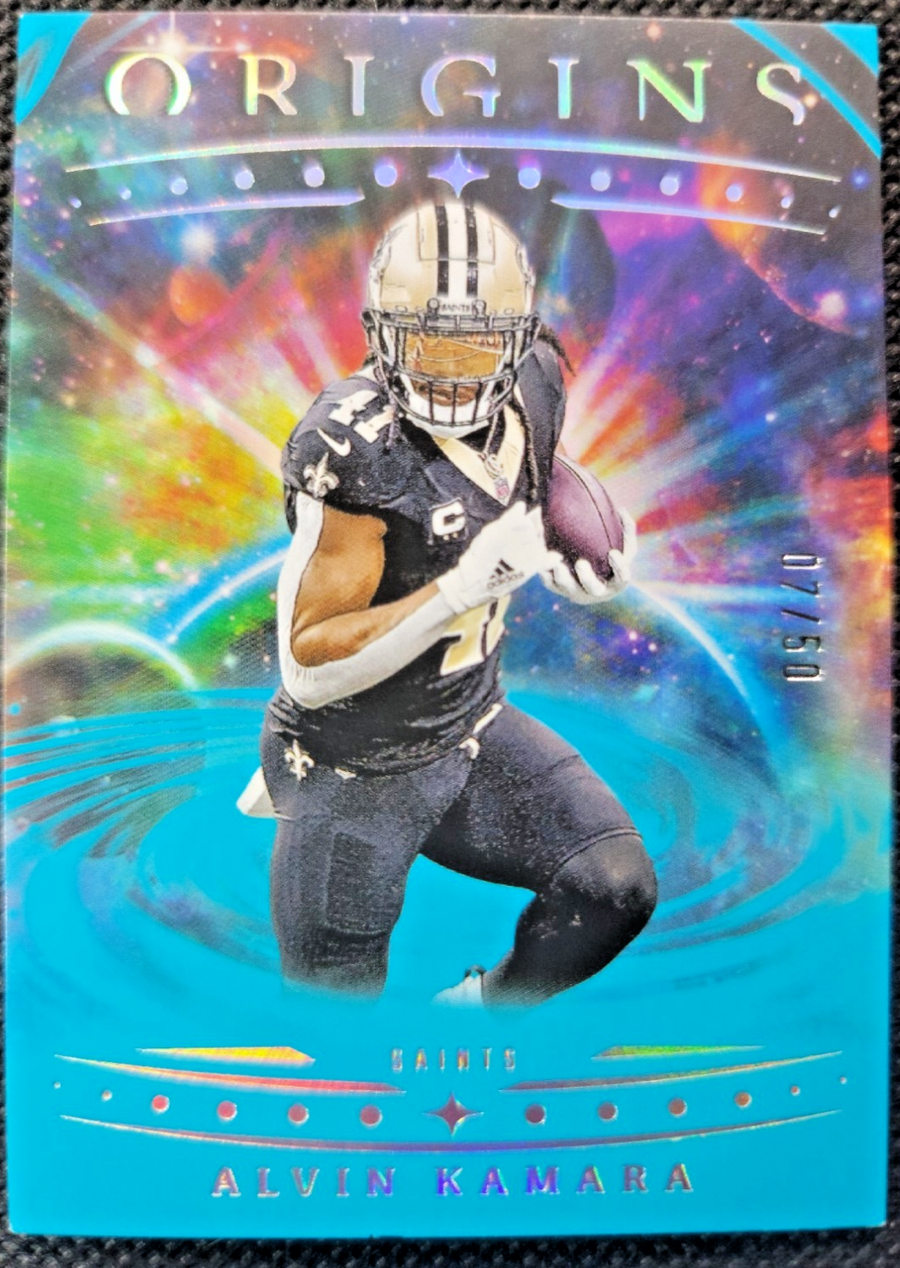 2025 Panini Origins Alvin Kamara #22 Turquoise /50