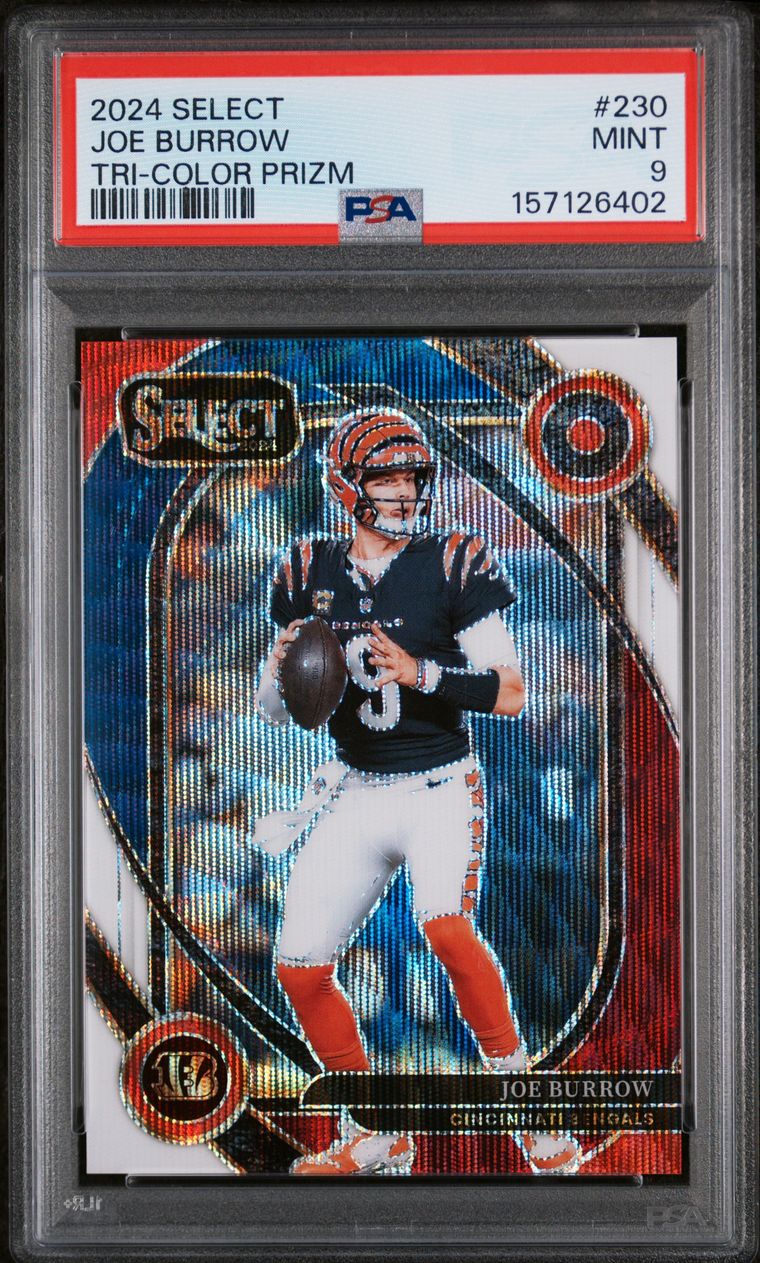 #230 JOE BURROW 2024 PANINI SELECT | TRI-COLOR PRIZM