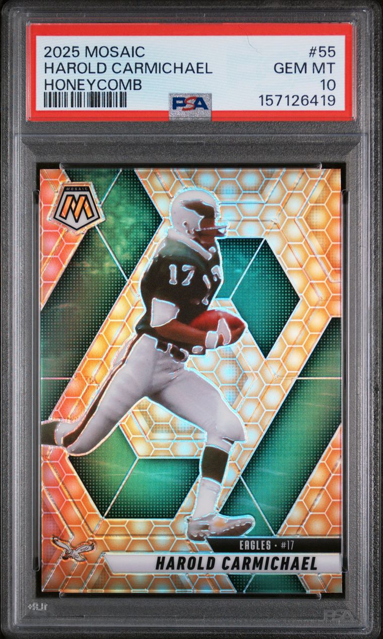 #55 HAROLD CARMICHAEL 2025 PANINI MOSAIC | HONEYCOMB