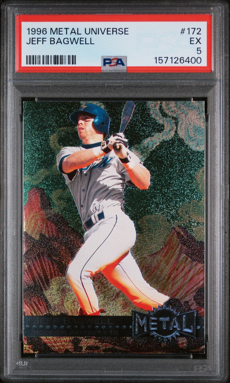 #172 JEFF BAGWELL 1996 METAL UNIVERSE