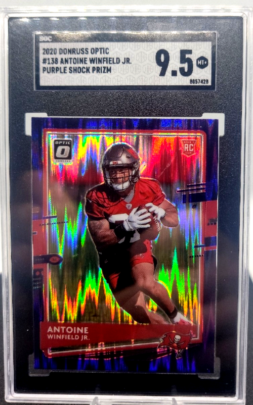 2020 Donruss Optic #138 Antoine Winfield Jr RC Purple Shock Prizm -SGC 9.5