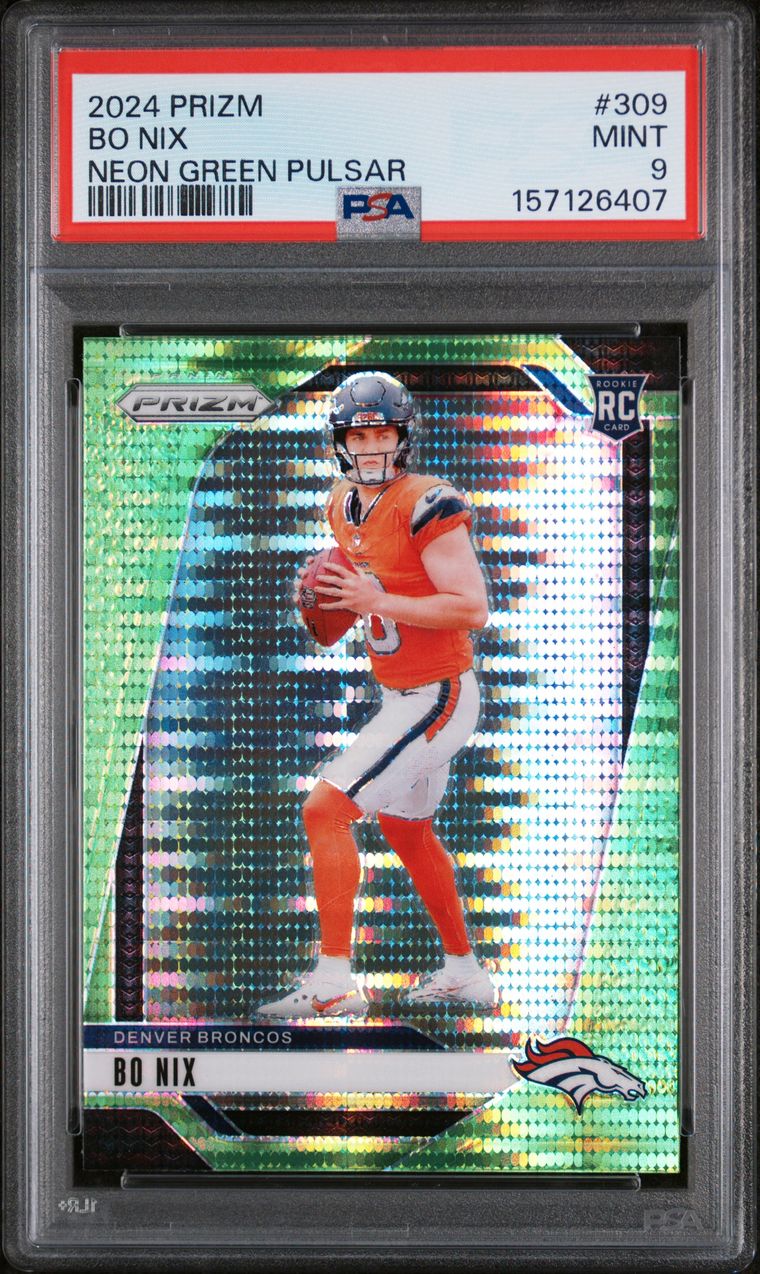 #309 BO NIX 2024 PANINI PRIZM | NEON GREEN PULSAR