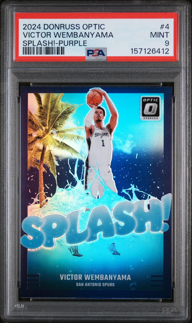 #4 VICTOR WEMBANYAMA 2024 PANINI DONRUSS OPTIC SPLASH! | PURPLE