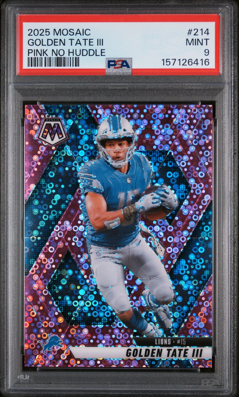 #214 GOLDEN TATE III 2025 PANINI MOSAIC | PINK NO HUDDLE
