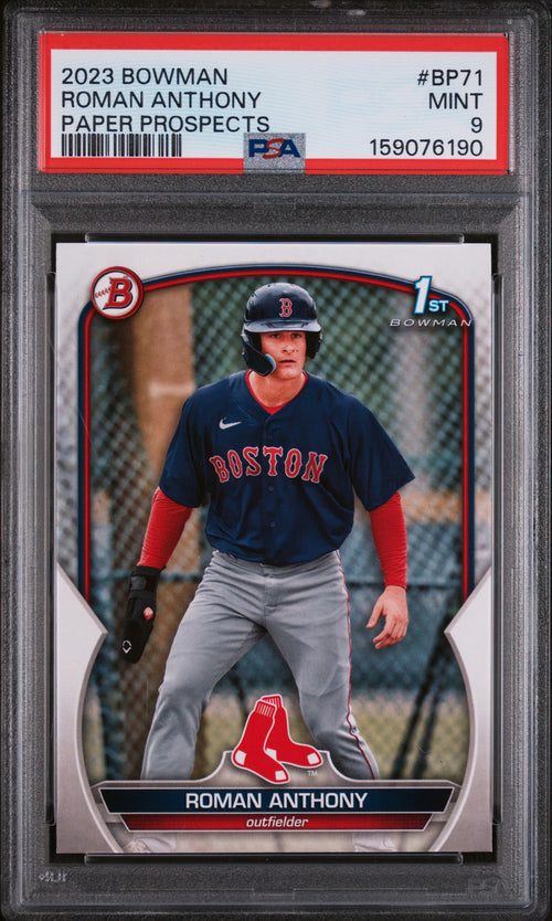 2023 Roman Anthony #BP71 PSA 9 front