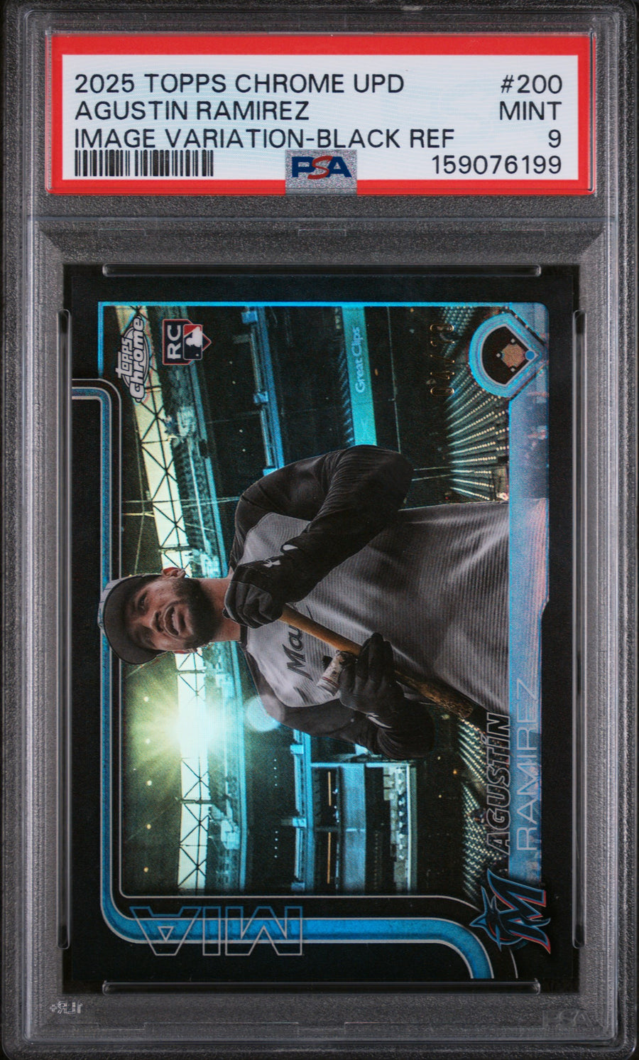 2025 Agustin Ramirez Image Variation-Black Refractor #200 PSA 9 front
