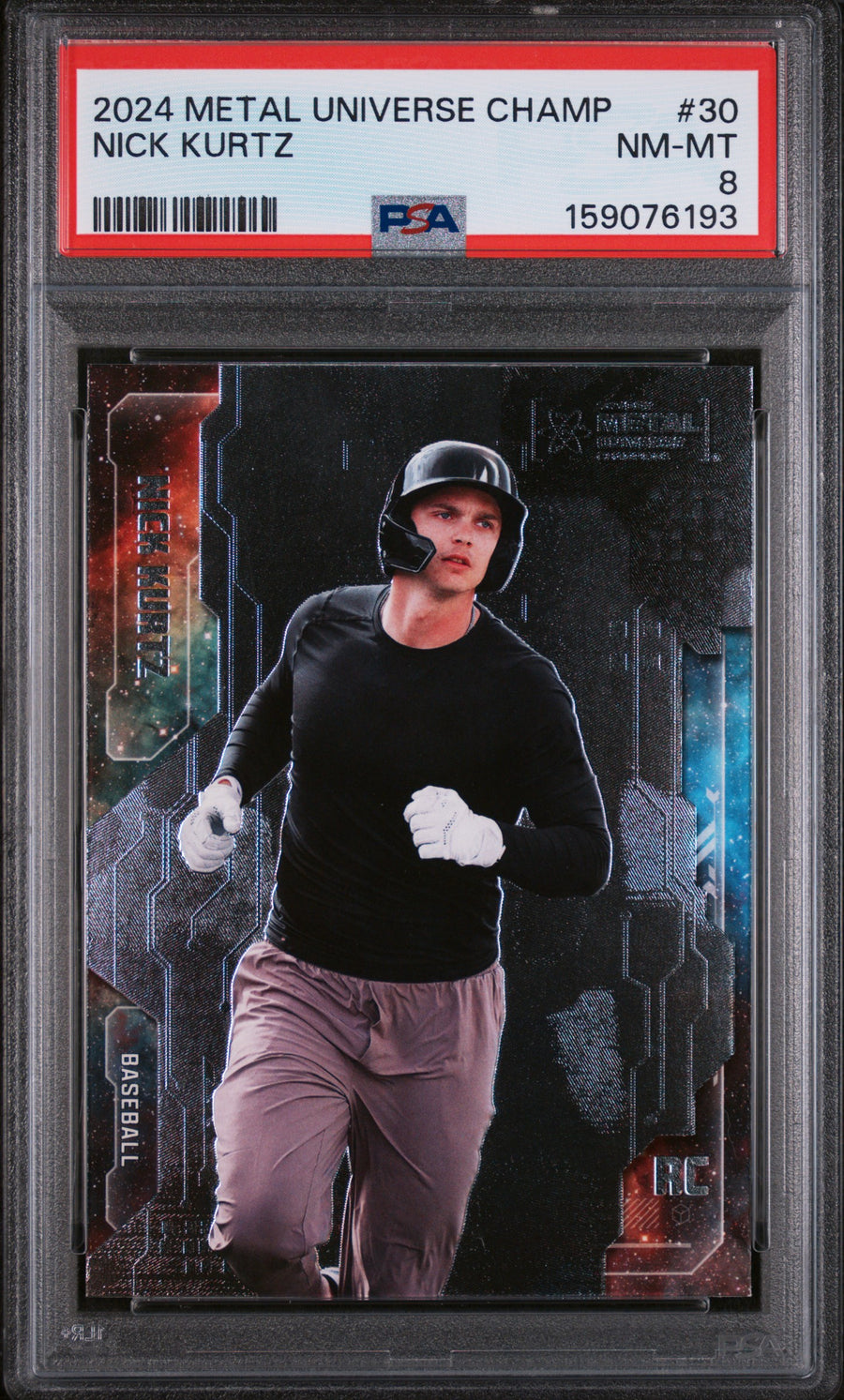 2024 Nick Kurtz #30 PSA 8 front