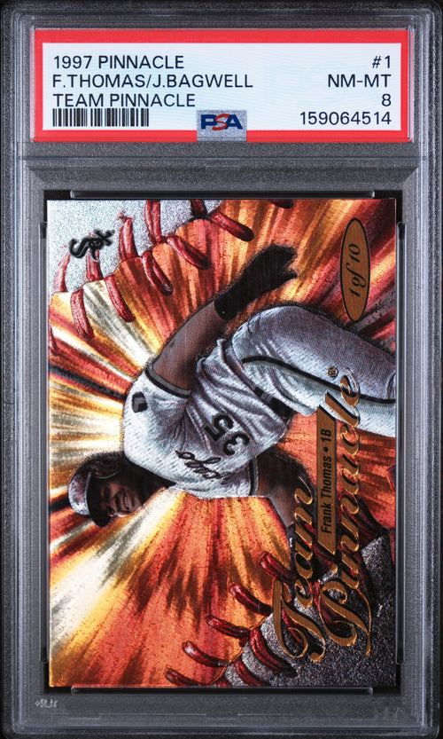 1997 Frank Thomas/Jeff Bagwell #1 PSA 8 front