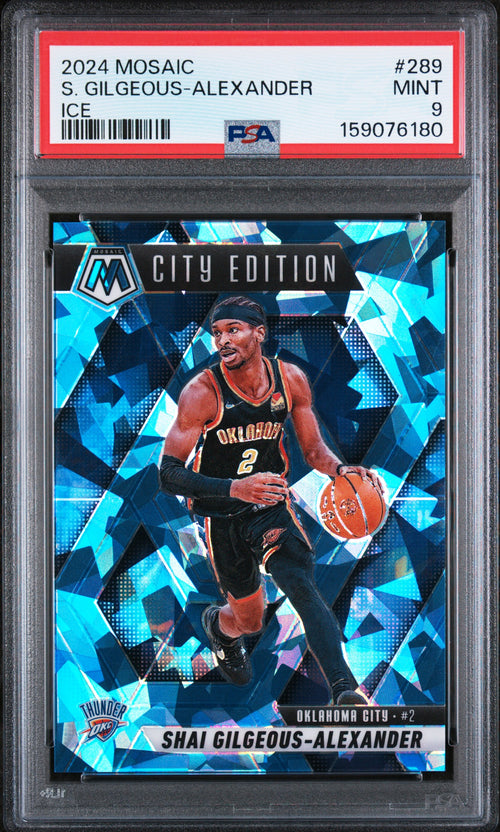 2024 Shai Gilgeous-Alexander Ice #289 PSA 9 front