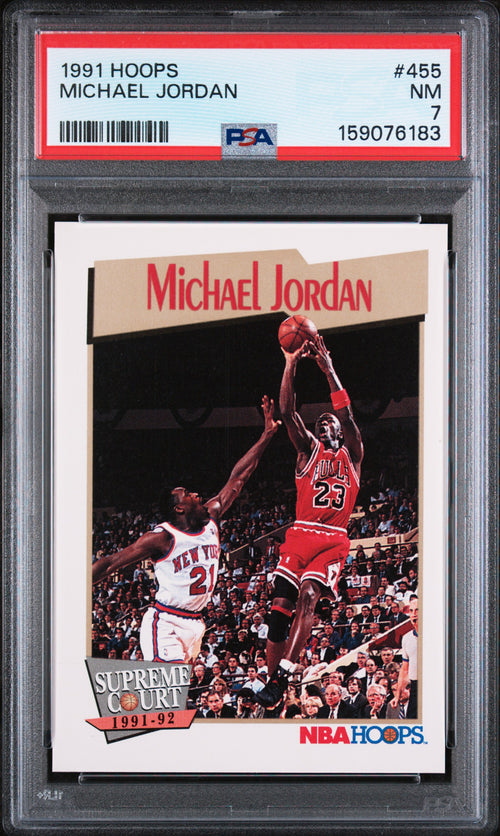 1991 Michael Jordan #455 PSA 7 front