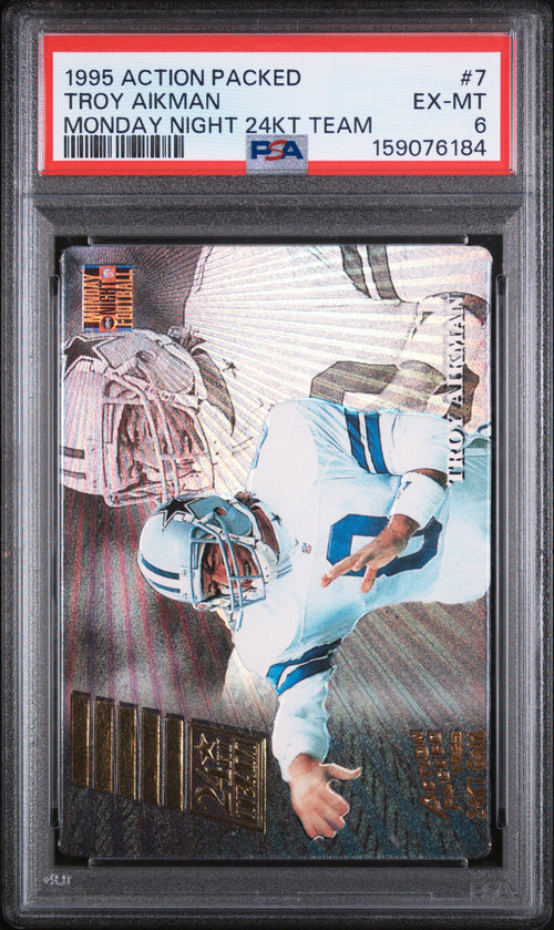 1995 Troy Aikman #7 PSA 6 front