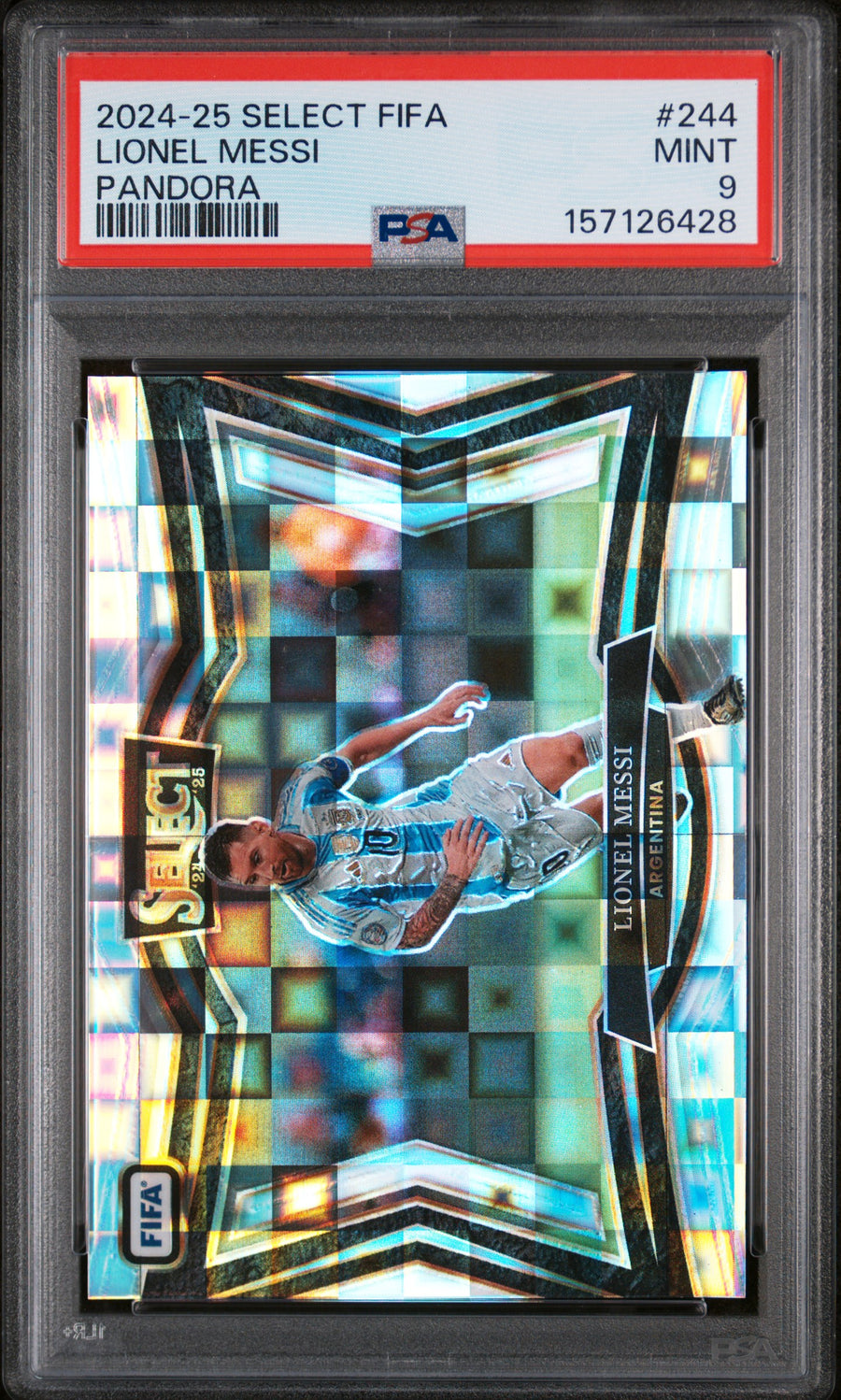 2024-25 Lionel Messi Pandora #244 PSA 9 front