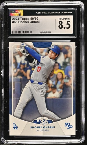 #68 Shohei Ohtani 2024 Topps 50/50 front