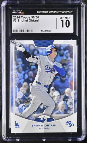 #3 Shohei Ohtani 2024 Topps 50/50 front