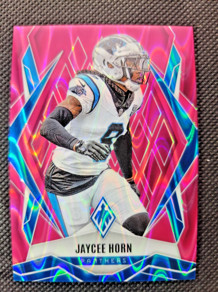 2025 Panini Phoenix Jaycee Horn #106 Pink Seismic /75