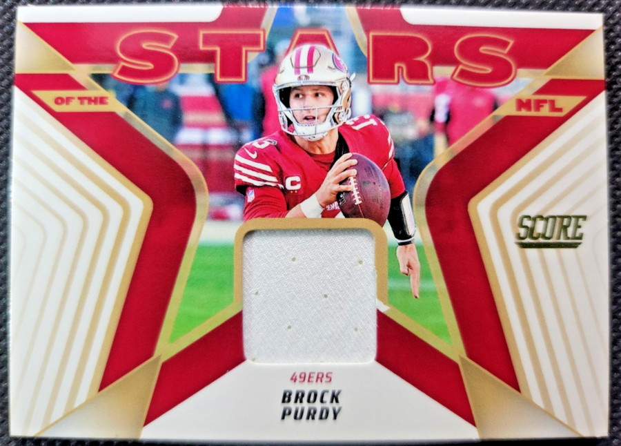 2025 Panini Score Stars of the NFL Jersey Brock Purdy #SNJ-BPY
