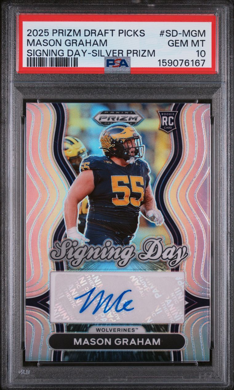 #SD-MGM MASON GRAHAM 2025 PANINI PRIZM DRAFT PICKS SIGNING DAY | SILVER PRIZM