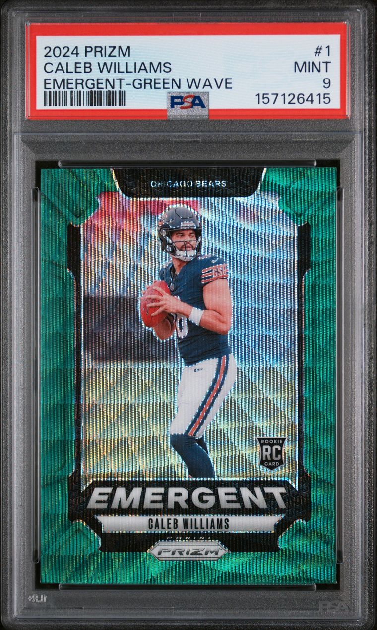 #1 CALEB WILLIAMS 2024 PANINI PRIZM EMERGENT | GREEN WAVE